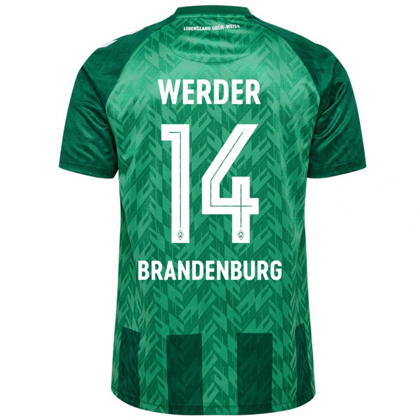 Kinderen Michaela Brandenburg #14 Groen Thuisshirt Thuistenue 2024/25 T-Shirt