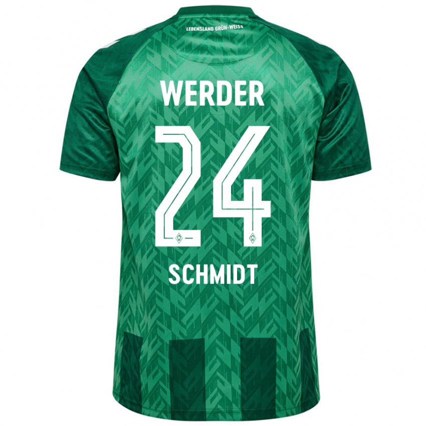 Kinderen Lara Schmidt #24 Groen Thuisshirt Thuistenue 2024/25 T-Shirt