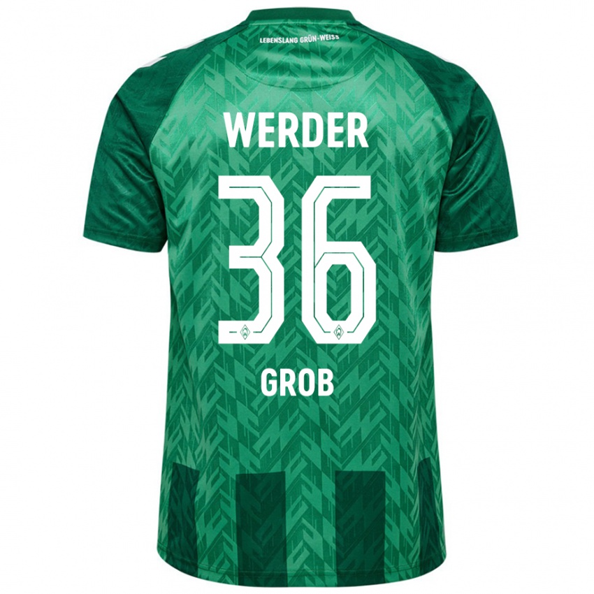 Kinderen Christian Groß #36 Groen Thuisshirt Thuistenue 2024/25 T-Shirt