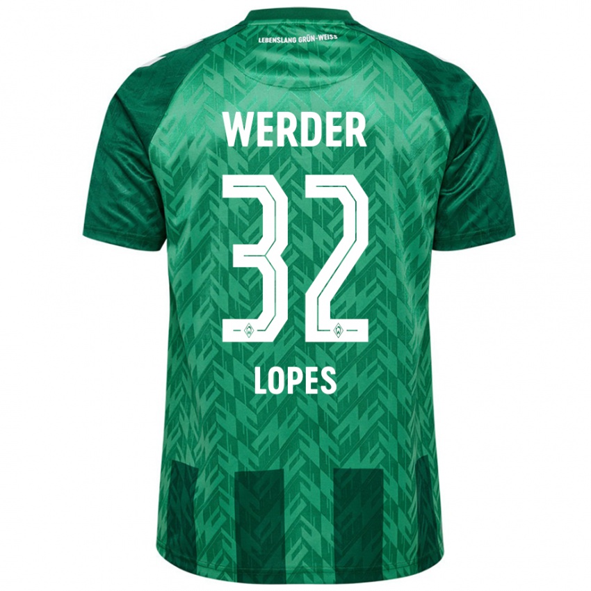 Kinderen Eugenio Lopes #32 Groen Thuisshirt Thuistenue 2024/25 T-Shirt