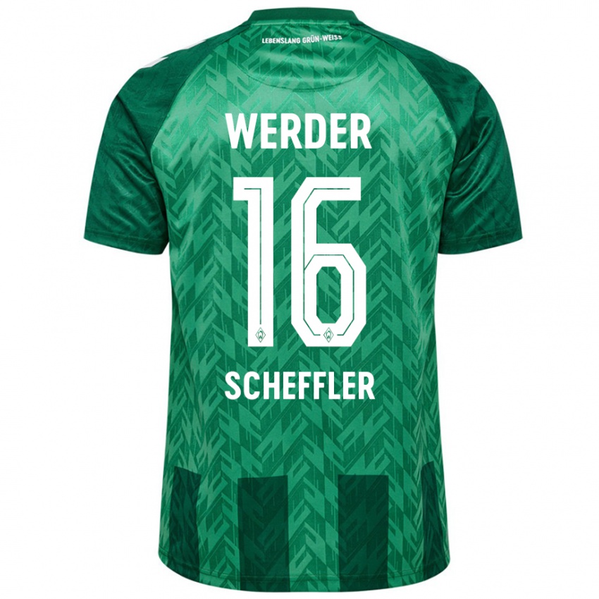 Kinderen Ian Scheffler #16 Groen Thuisshirt Thuistenue 2024/25 T-Shirt