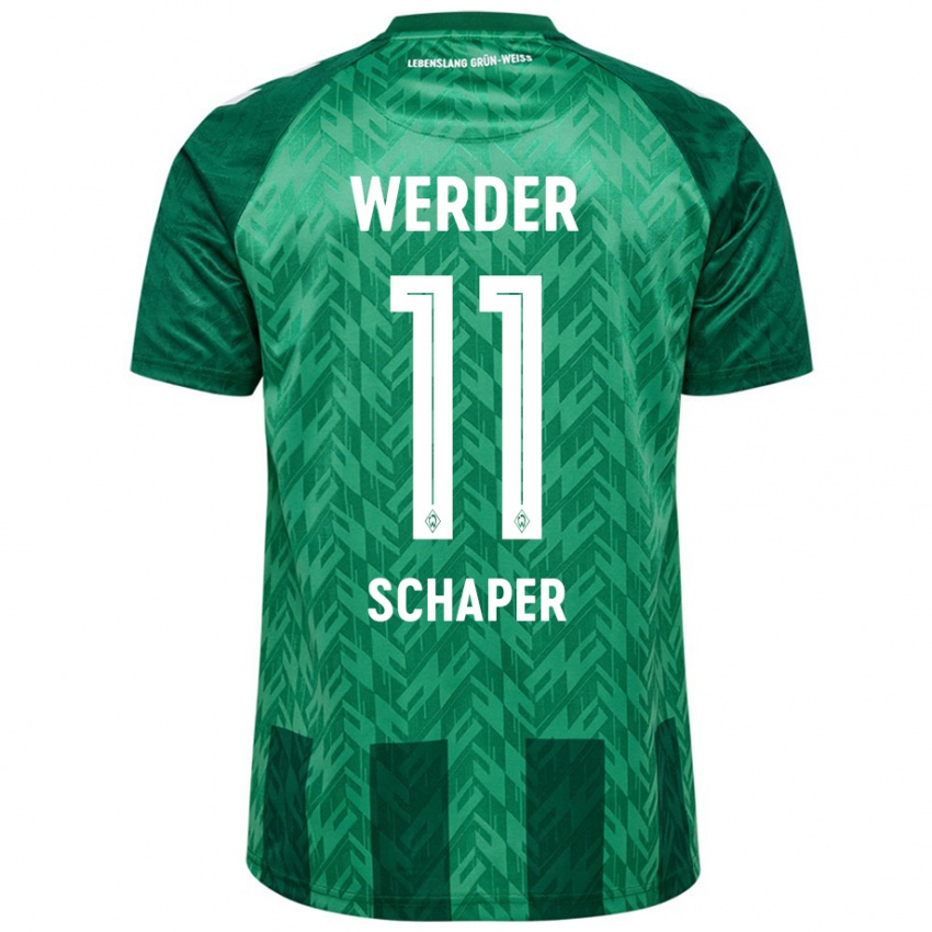 Kinderen Wilken Schaper #11 Groen Thuisshirt Thuistenue 2024/25 T-Shirt