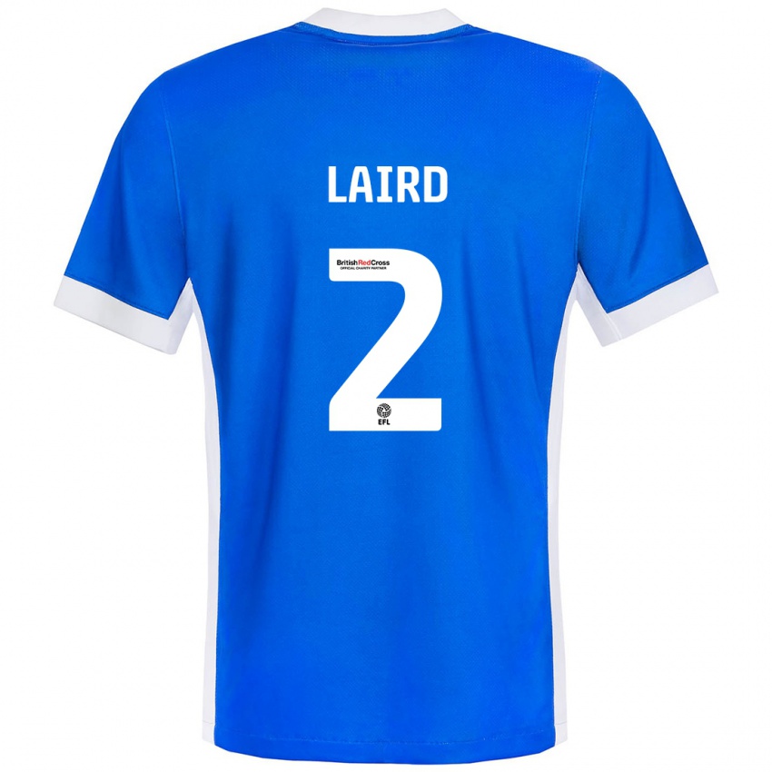 Kinderen Ethan Laird #2 Blauw Wit Thuisshirt Thuistenue 2024/25 T-Shirt