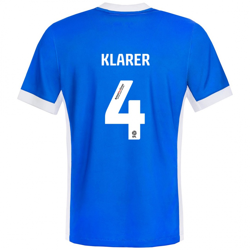 Kinderen Christoph Klarer #4 Blauw Wit Thuisshirt Thuistenue 2024/25 T-Shirt