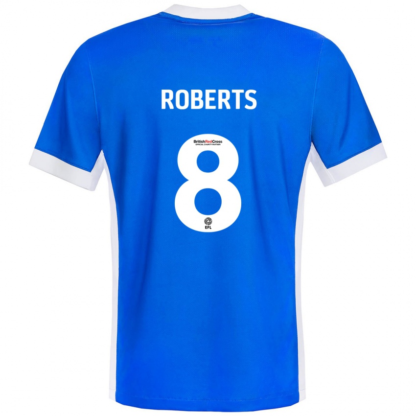 Kinderen Tyler Roberts #8 Blauw Wit Thuisshirt Thuistenue 2024/25 T-Shirt