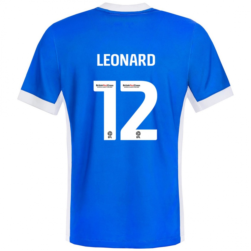 Kinderen Marc Leonard #12 Blauw Wit Thuisshirt Thuistenue 2024/25 T-Shirt