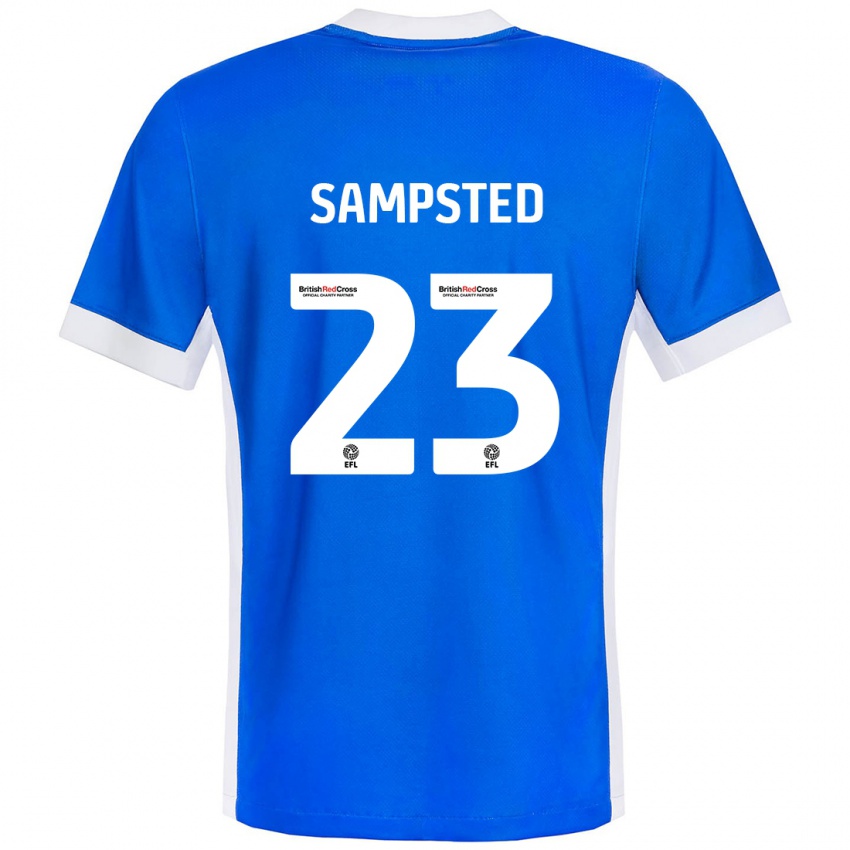 Kinderen Alfons Sampsted #23 Blauw Wit Thuisshirt Thuistenue 2024/25 T-Shirt