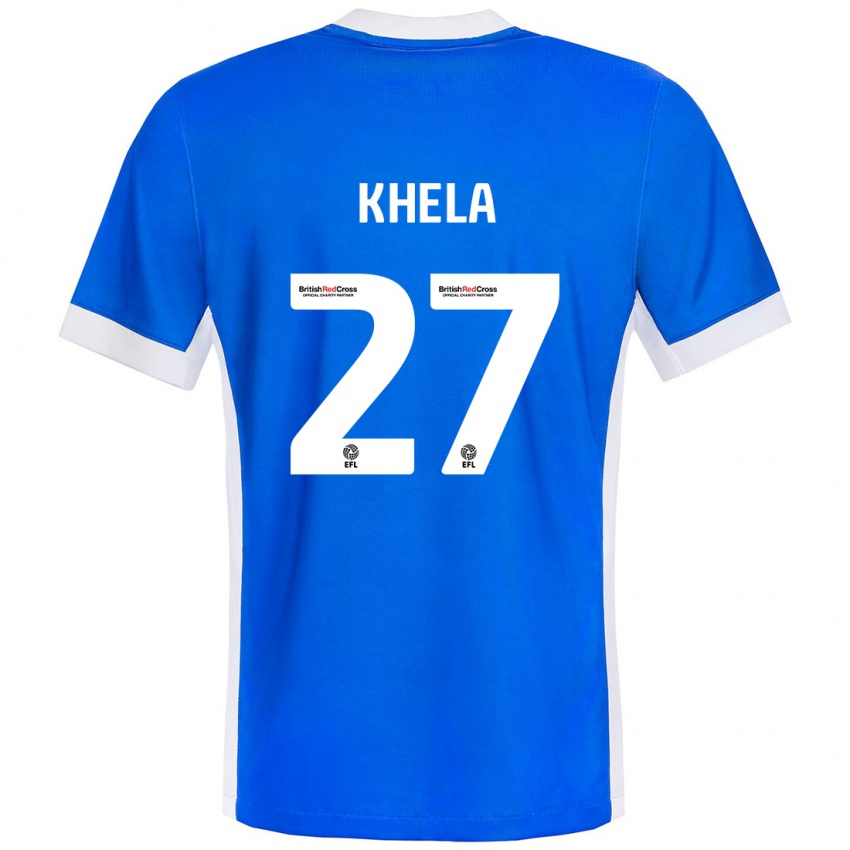 Kinderen Brandon Khela #27 Blauw Wit Thuisshirt Thuistenue 2024/25 T-Shirt