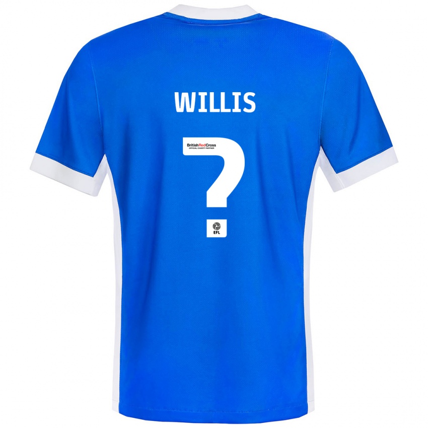 Kinderen Zach Willis #0 Blauw Wit Thuisshirt Thuistenue 2024/25 T-Shirt