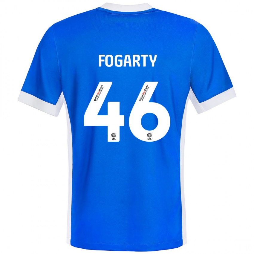 Kinderen Tom Fogarty #46 Blauw Wit Thuisshirt Thuistenue 2024/25 T-Shirt