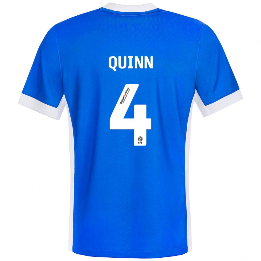 Kinderen Louise Catherine Quinn #4 Blauw Wit Thuisshirt Thuistenue 2024/25 T-Shirt