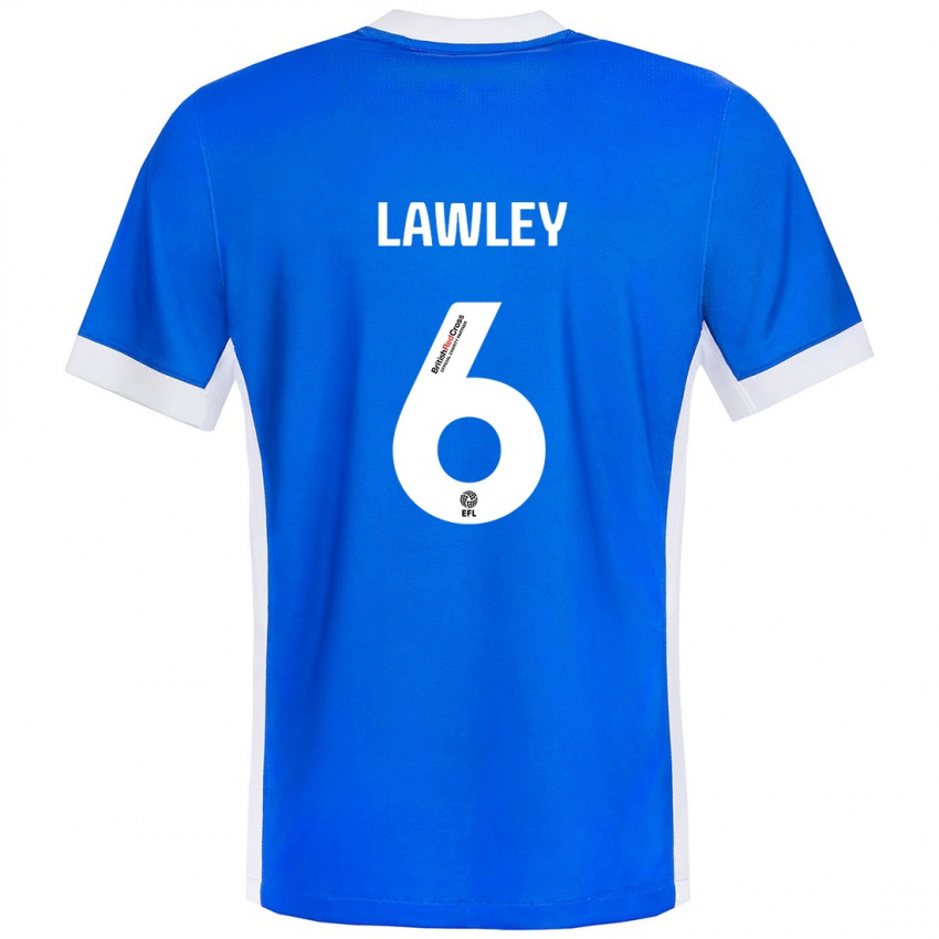 Kinderen Gemma Lawley #6 Blauw Wit Thuisshirt Thuistenue 2024/25 T-Shirt