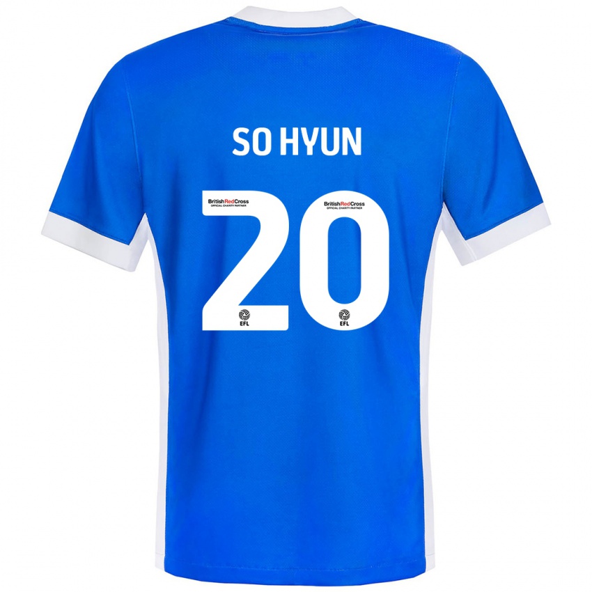 Kinderen Cho So-Hyun #20 Blauw Wit Thuisshirt Thuistenue 2024/25 T-Shirt