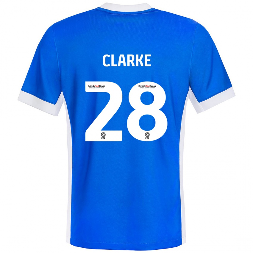 Kinderen Charlotte Clarke #28 Blauw Wit Thuisshirt Thuistenue 2024/25 T-Shirt