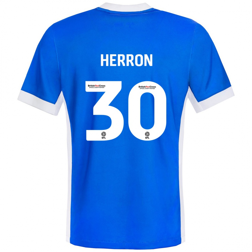 Kinderen Neve Herron #30 Blauw Wit Thuisshirt Thuistenue 2024/25 T-Shirt