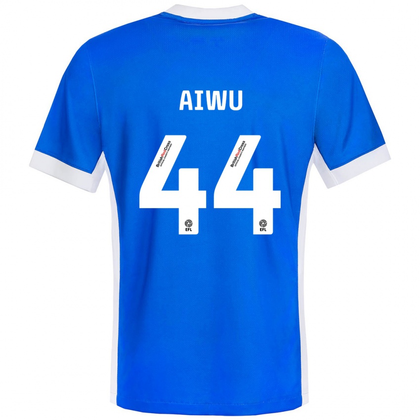 Kinderen Emanuel Aiwu #44 Blauw Wit Thuisshirt Thuistenue 2024/25 T-Shirt