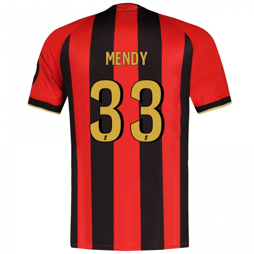 Kinderen Antoine Mendy #33 Rood Zwart Thuisshirt Thuistenue 2024/25 T-Shirt