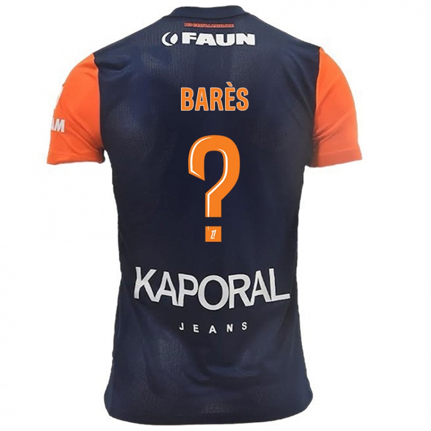 Kinderen Gabriel Barès #0 Marineblauw Oranje Thuisshirt Thuistenue 2024/25 T-Shirt