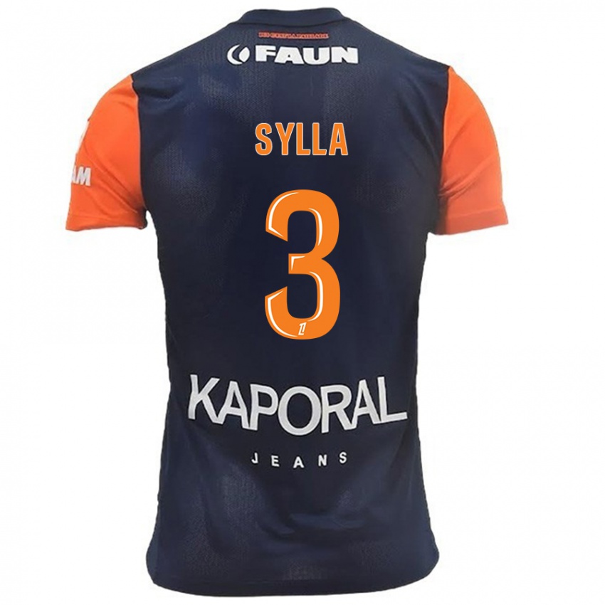 Kinderen Issiaga Sylla #3 Marineblauw Oranje Thuisshirt Thuistenue 2024/25 T-Shirt