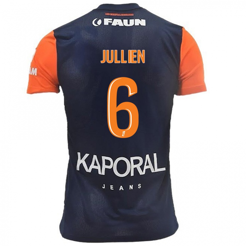 Kinderen Christopher Jullien #6 Marineblauw Oranje Thuisshirt Thuistenue 2024/25 T-Shirt