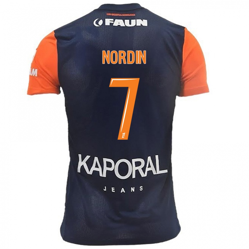 Kinderen Arnaud Nordin #7 Marineblauw Oranje Thuisshirt Thuistenue 2024/25 T-Shirt