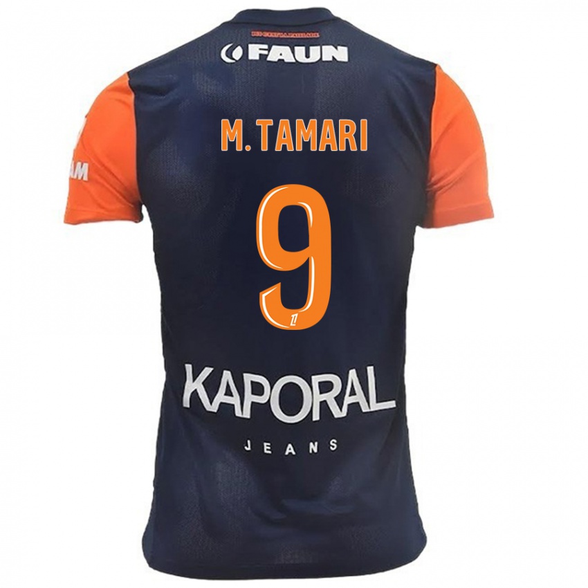 Kinderen Mousa Tamari #9 Marineblauw Oranje Thuisshirt Thuistenue 2024/25 T-Shirt