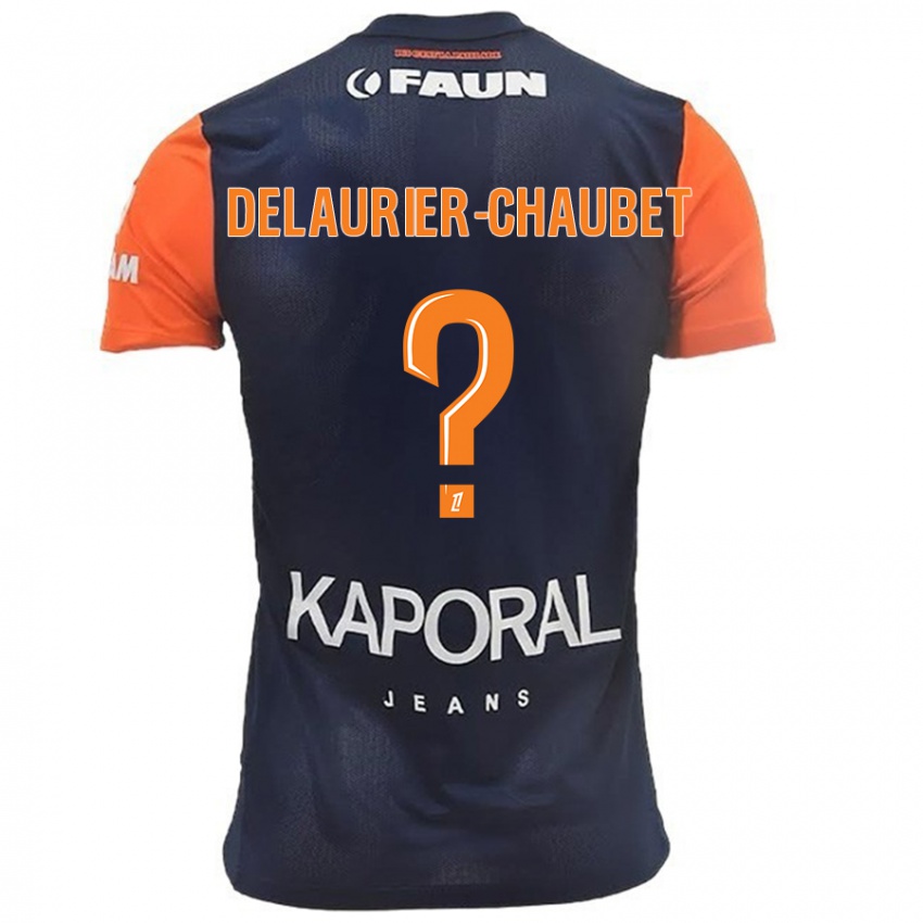 Kinderen Tom Delaurier-Chaubet #0 Marineblauw Oranje Thuisshirt Thuistenue 2024/25 T-Shirt