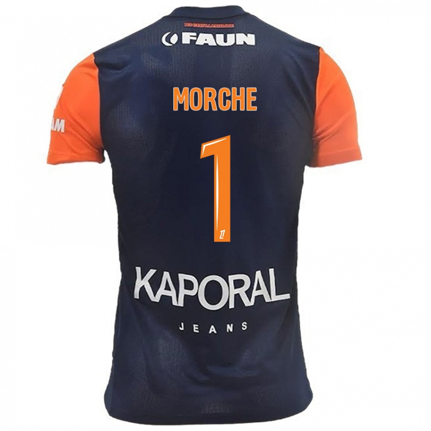 Kinderen Cosette Morché #1 Marineblauw Oranje Thuisshirt Thuistenue 2024/25 T-Shirt