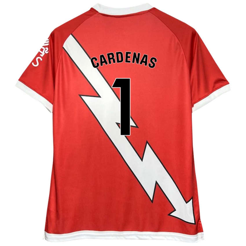 Kinderen Dani Cárdenas #1 Wit Rood Thuisshirt Thuistenue 2024/25 T-Shirt