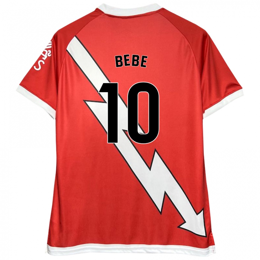 Kinderen Bebé #10 Wit Rood Thuisshirt Thuistenue 2024/25 T-Shirt