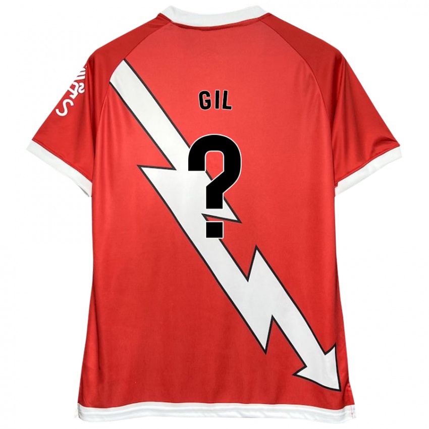 Kinderen Juanpe Gil #0 Wit Rood Thuisshirt Thuistenue 2024/25 T-Shirt