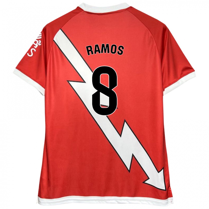 Kinderen Iván Ramos #8 Wit Rood Thuisshirt Thuistenue 2024/25 T-Shirt