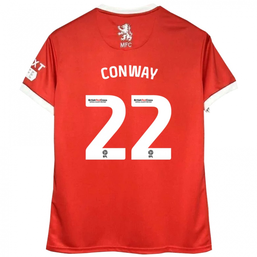 Kinderen Tommy Conway #22 Rood Wit Thuisshirt Thuistenue 2024/25 T-Shirt