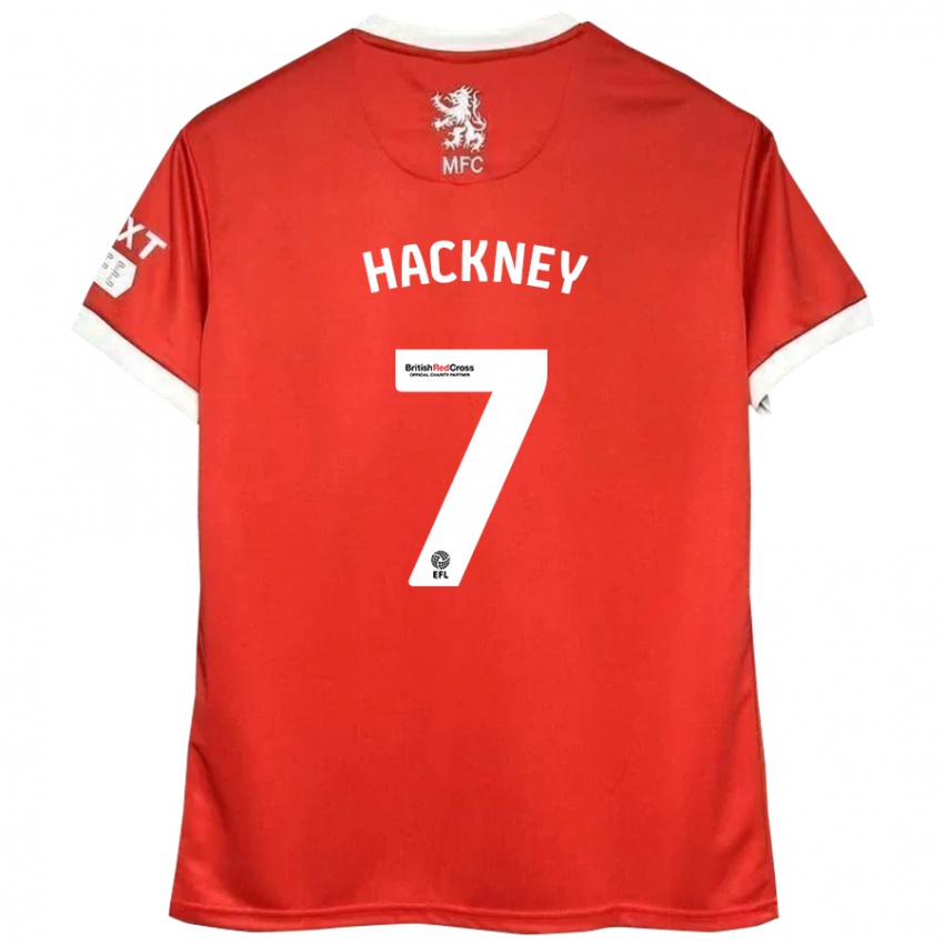 Kinderen Hayden Hackney #7 Rood Wit Thuisshirt Thuistenue 2024/25 T-Shirt