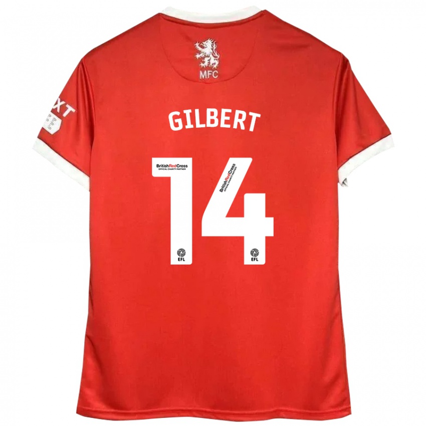 Kinderen Alex Gilbert #14 Rood Wit Thuisshirt Thuistenue 2024/25 T-Shirt