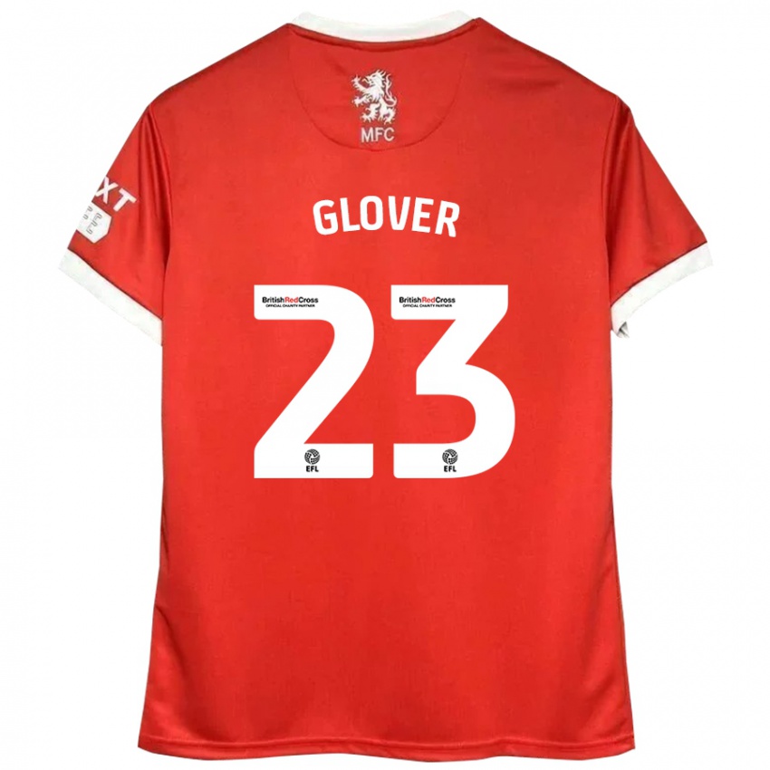 Kinderen Tom Glover #23 Rood Wit Thuisshirt Thuistenue 2024/25 T-Shirt