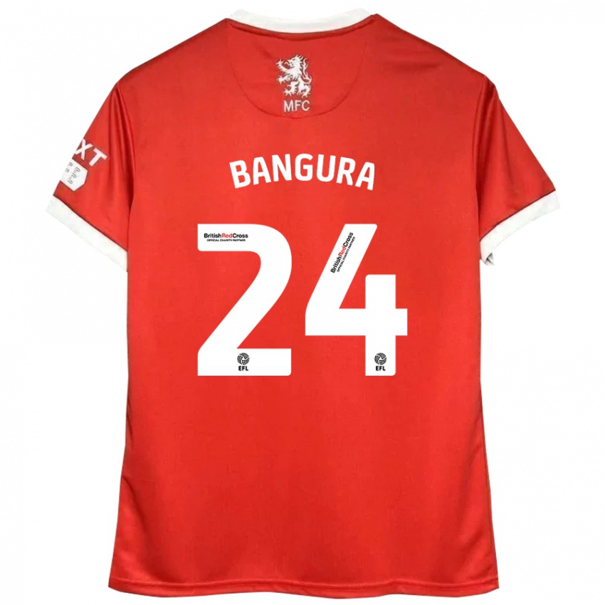 Kinderen Alex Bangura #24 Rood Wit Thuisshirt Thuistenue 2024/25 T-Shirt