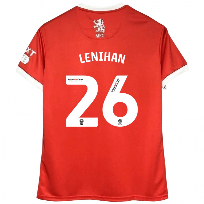 Kinderen Darragh Lenihan #26 Rood Wit Thuisshirt Thuistenue 2024/25 T-Shirt