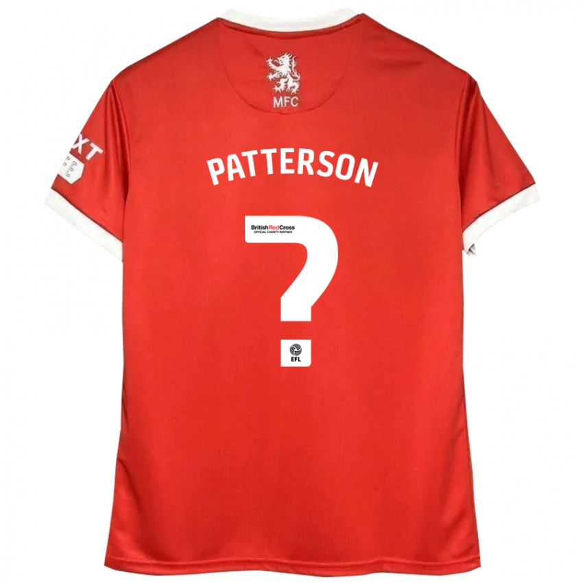 Kinderen Jack Patterson #0 Rood Wit Thuisshirt Thuistenue 2024/25 T-Shirt