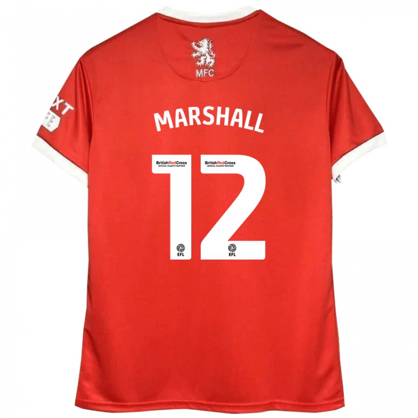 Kinderen Eve Marshall #12 Rood Wit Thuisshirt Thuistenue 2024/25 T-Shirt