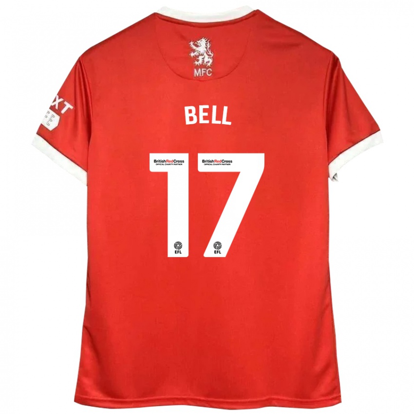 Kinderen Millie Bell #17 Rood Wit Thuisshirt Thuistenue 2024/25 T-Shirt