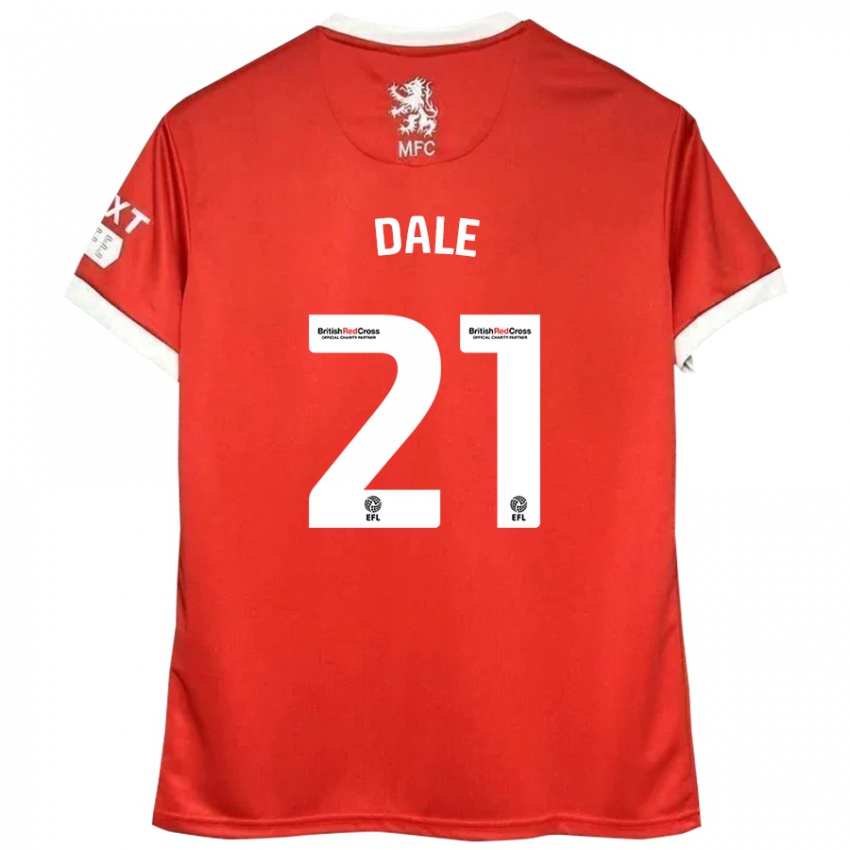 Kinderen Faye Dale #21 Rood Wit Thuisshirt Thuistenue 2024/25 T-Shirt