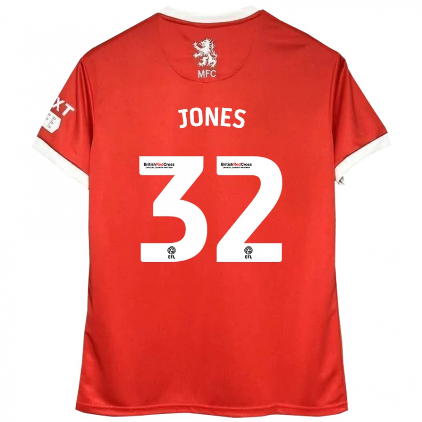 Kinderen Jamie Jones #32 Rood Wit Thuisshirt Thuistenue 2024/25 T-Shirt