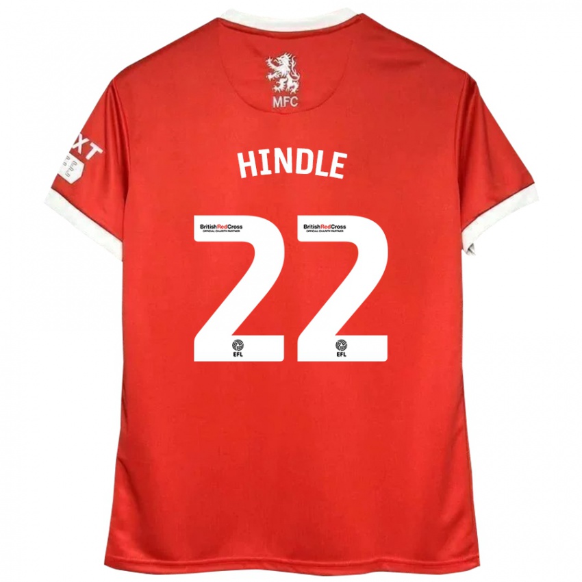 Kinderen Rachel Hindle #22 Rood Wit Thuisshirt Thuistenue 2024/25 T-Shirt