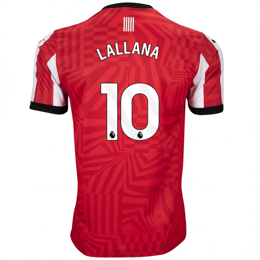 Kinderen Adam Lallana #10 Rood Wit Thuisshirt Thuistenue 2024/25 T-Shirt