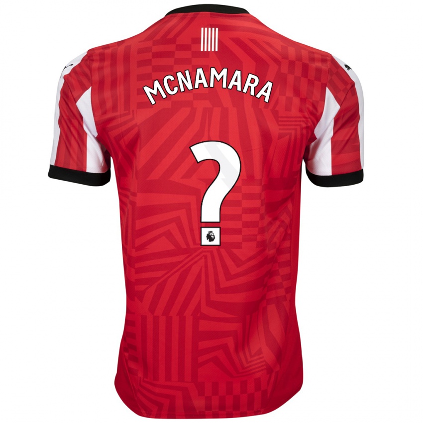 Kinderen Josh Mcnamara #0 Rood Wit Thuisshirt Thuistenue 2024/25 T-Shirt