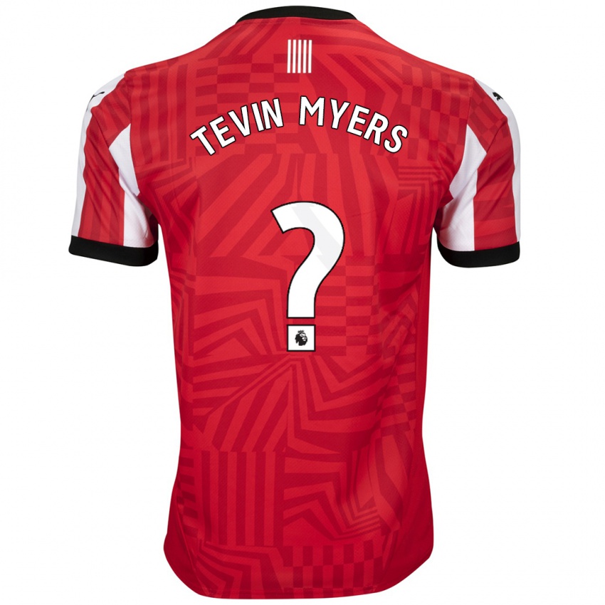 Kinderen Tevin Myers #0 Rood Wit Thuisshirt Thuistenue 2024/25 T-Shirt