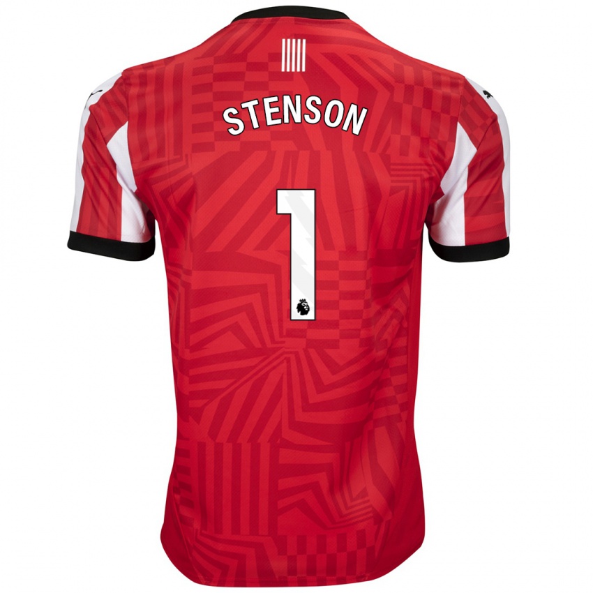 Kinderen Fran Stenson #1 Rood Wit Thuisshirt Thuistenue 2024/25 T-Shirt