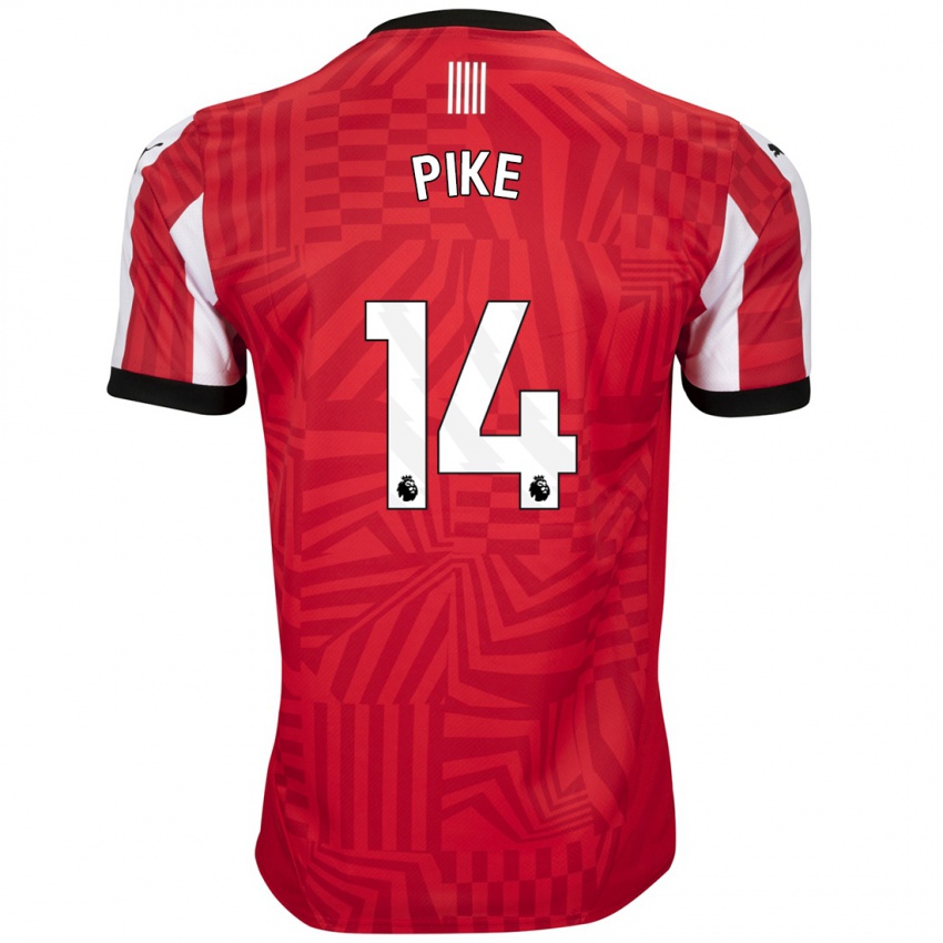 Kinderen Molly Pike #14 Rood Wit Thuisshirt Thuistenue 2024/25 T-Shirt