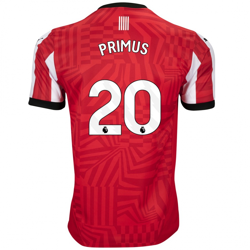 Kinderen Atlanta Primus #20 Rood Wit Thuisshirt Thuistenue 2024/25 T-Shirt